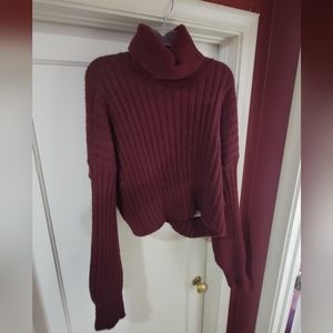 Burgandy Turtle Neck Sweater